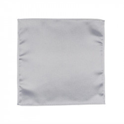 Einstecktuch Uni Satin Polyester - weiß