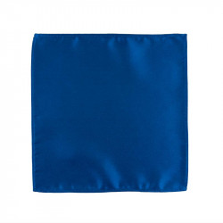 Color pocket square: royal blue | Handmade by van den Bosch