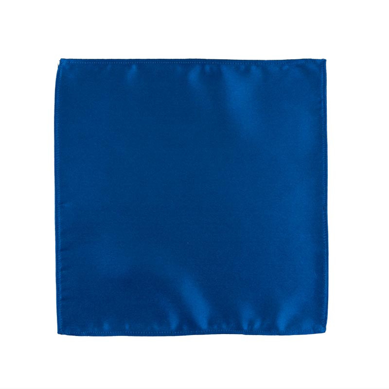 Einstecktuch Uni Satin Polyester - royalblau