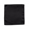 Color pocket square: black | Handmade by van den Bosch