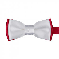 Lower part: red,Top part: white | Knot: white